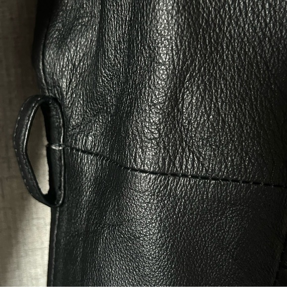 Worthington Leather Jacket Womens Full Zip Classic Large Genuine - Picture 4 of 7